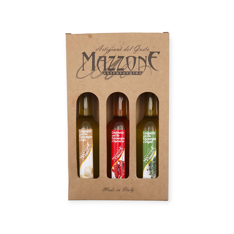 Olio Extra Vergine d'Oliva aromatizzato - Tris Fragranze 100ml