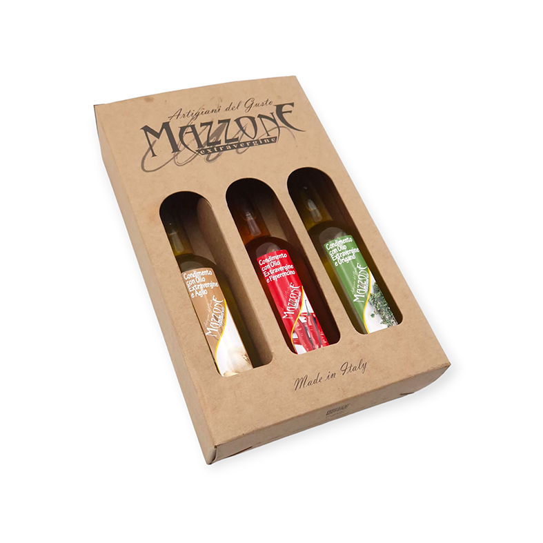 Olio Extra Vergine d'Oliva aromatizzato - Tris Fragranze 100ml