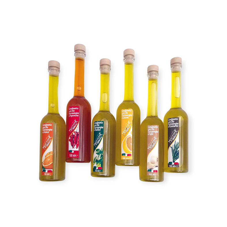 Olio Extra Vergine d'Oliva aromatizzato - Box 6 Fragranze 100ml